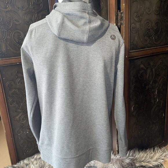 Marmot Light weight Gray Full Zip Hooded Sweater Jacket men's Size M - Picture 3 of 7